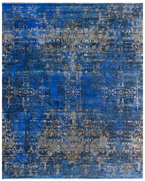 Azure Reef Hand Knotted Rug