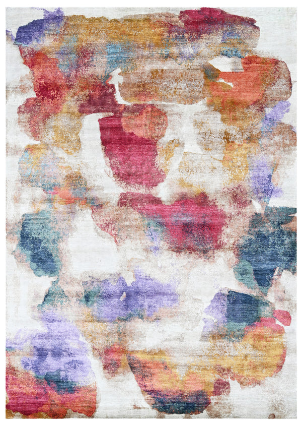 Aurora Bloom Hand Knotted Rug