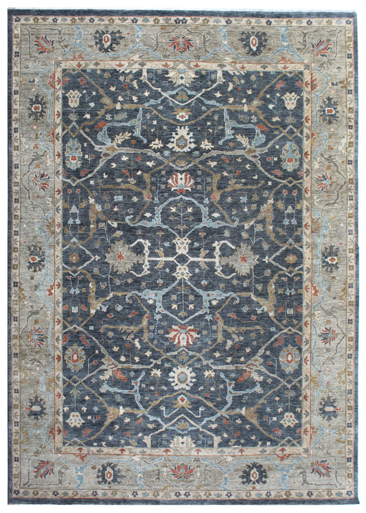 Midnight Atlas Hand Knotted Wool Rug