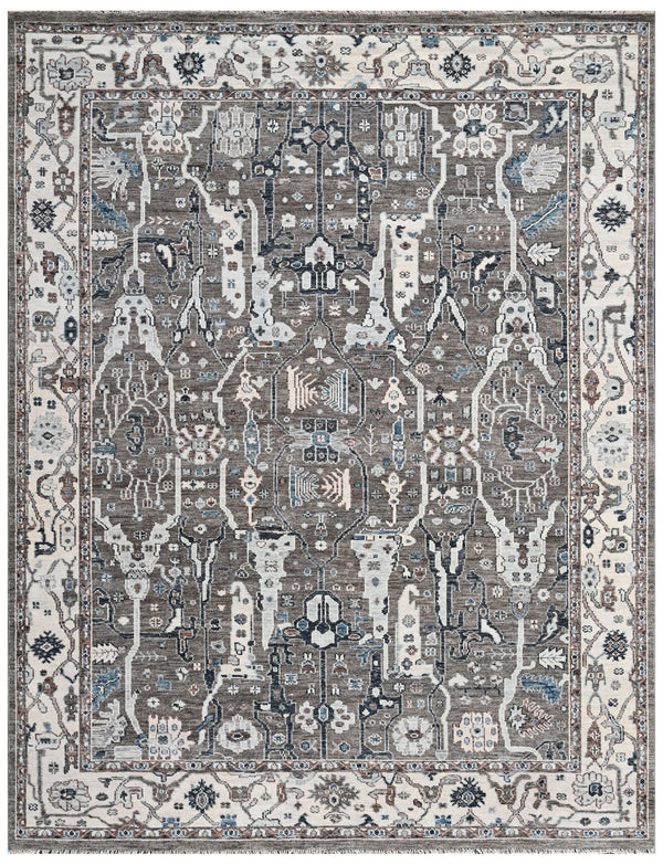 Obsidian Nomad Hand Knotted Wool Rug