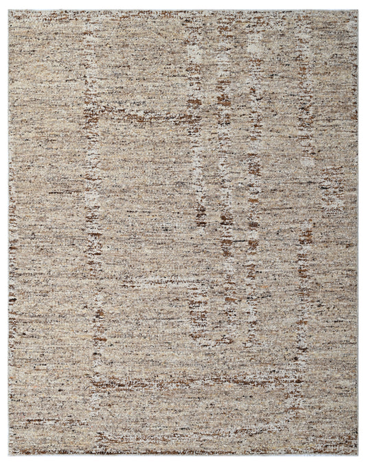 Textured Neutral Wool Dhurrie