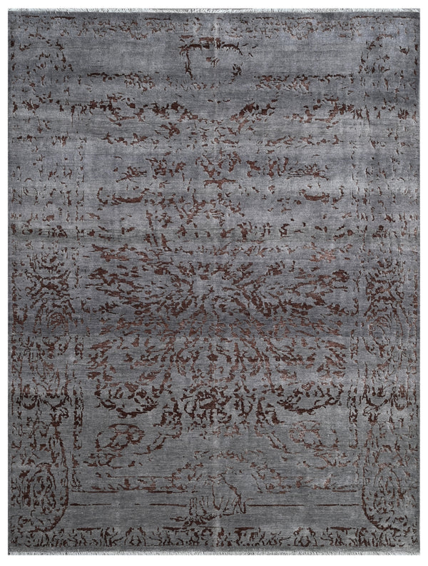 Assorted Beige Traditional Hand Knotted Bamboo Silk Rug