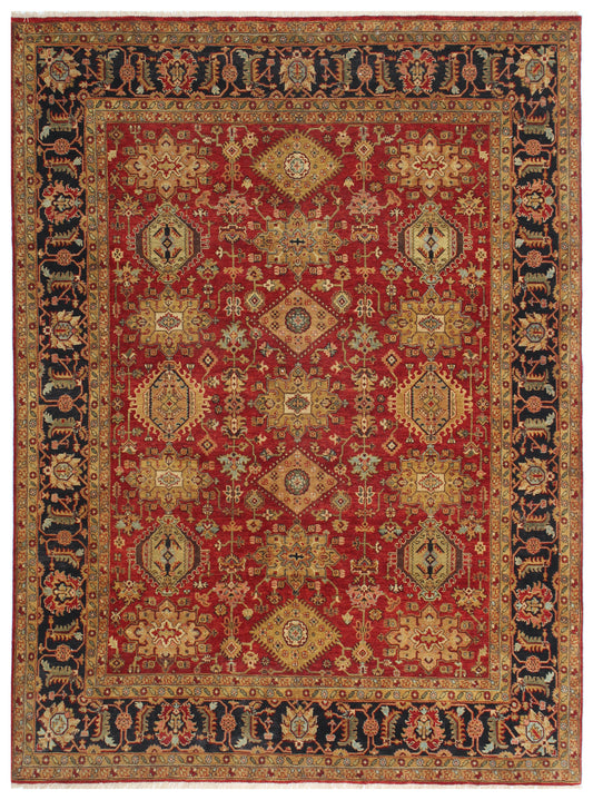 Royal Red Hand Knotted Wool Rug
