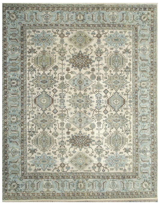 Ivory Mist Hand Knotted Wool Rug