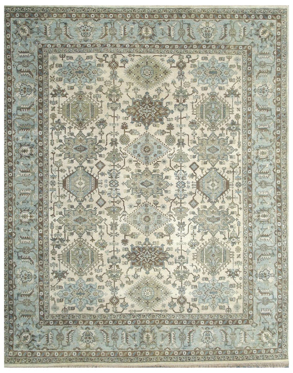 Ivory Mist Hand Knotted Wool Rug