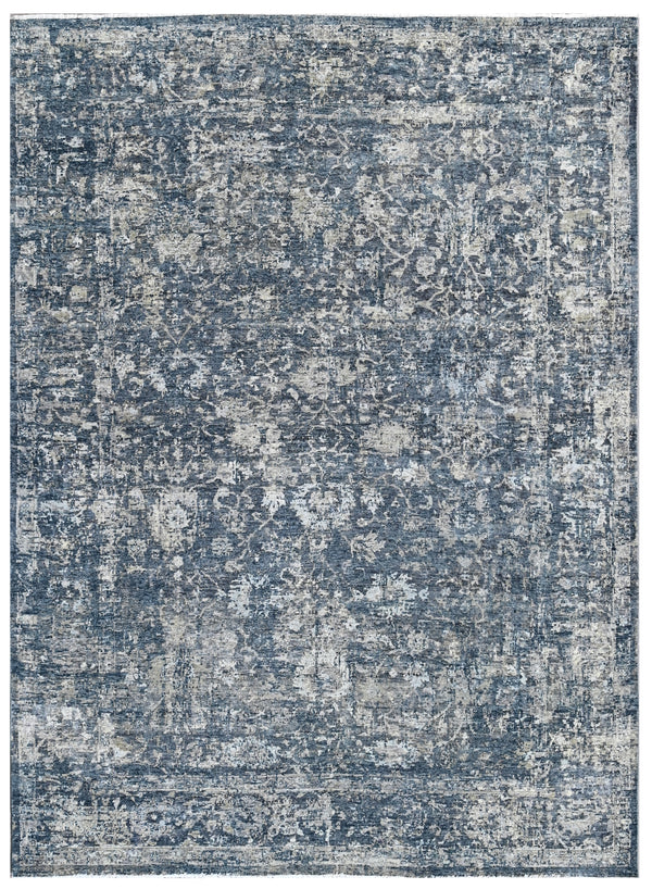 Midnight Vintage Hand Knotted Wool Rug