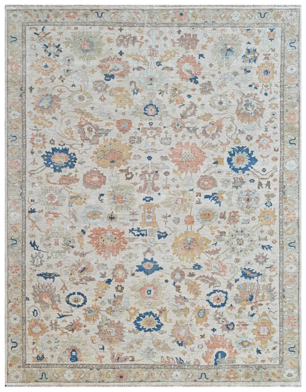 Persian Oushak Hand Knotted Wool Rug