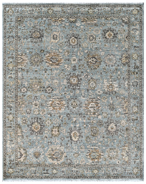 Vintage Oushak Hand Knotted Wool Rug