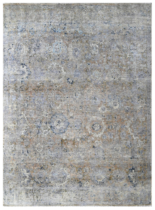 Mustard Mist Vintage Hand Knotted Wool Rug