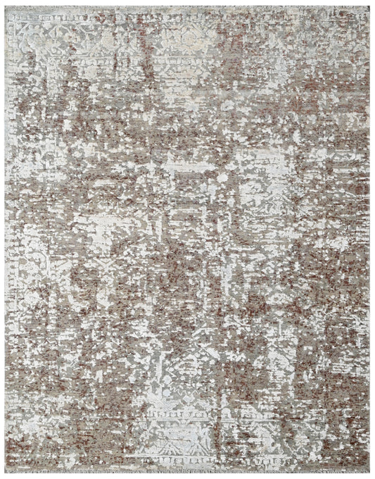 Peach Dune Hand Knotted Wool Vintage Rug