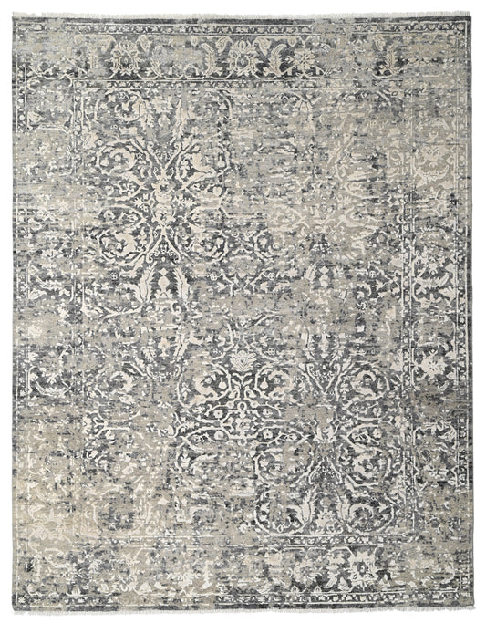 Earthstone Hand Knotted Wool Vintage Rug