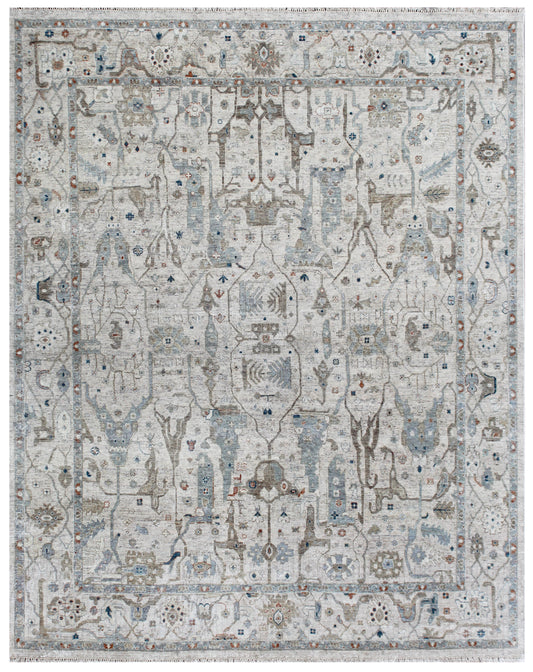 Ivory Nomad Hand Knotted Wool Rug