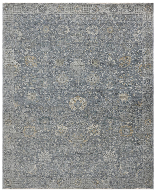 Ghostforge Steel Grey Hand Knotted Heritage Rug