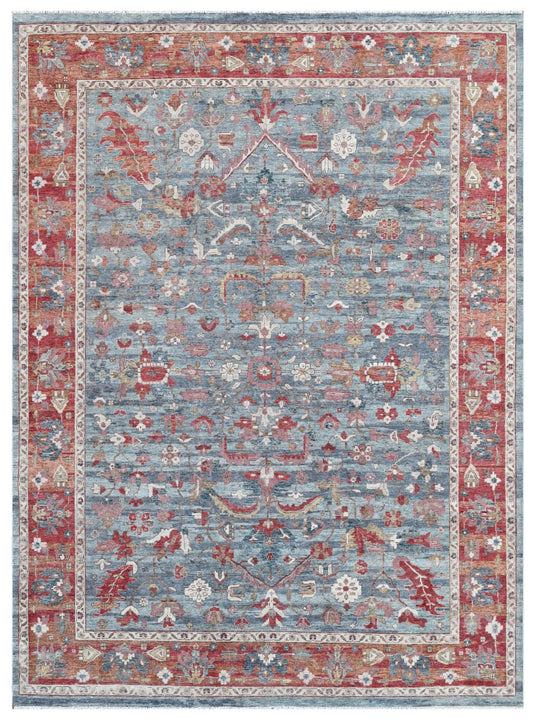 Crimson Legacy Hand Knotted Wool Area Rug