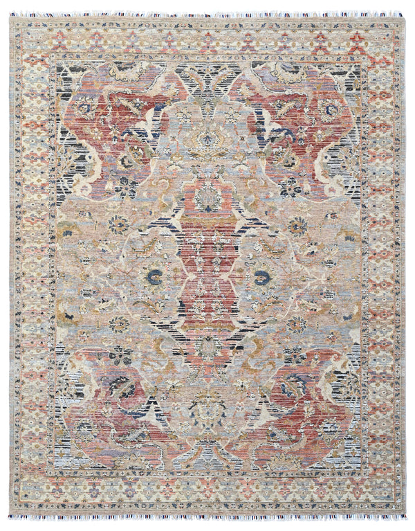 Gemstone Wool & Bamboo Silk Hand Knotted Rug