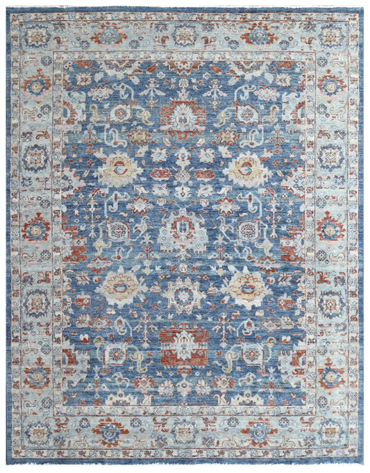 Azure Dynasty Hand Knotted Wool Rug