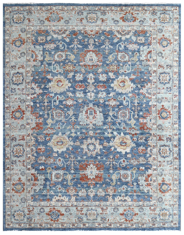 Azure Dynasty Hand Knotted Wool Rug