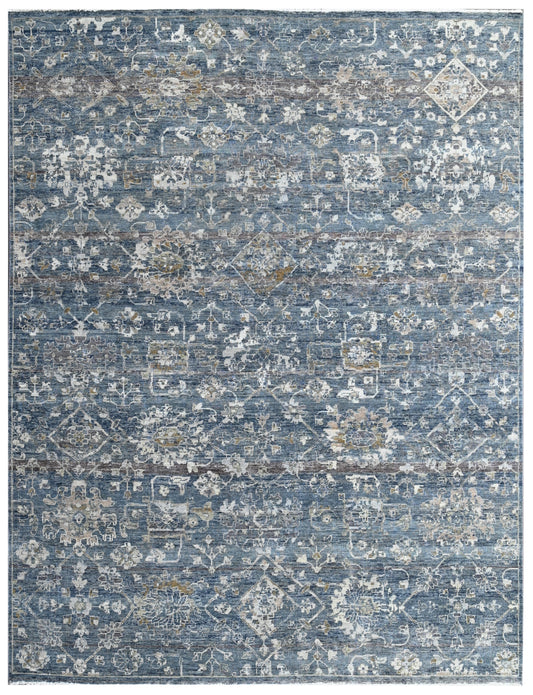 Indigo Heritage Hand Knotted Wool Rug