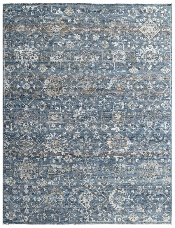 Indigo Heritage Hand Knotted Wool Rug