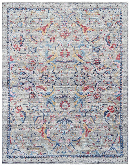 Vintage Royale Hand Knotted Wool & Bamboo Silk Rug