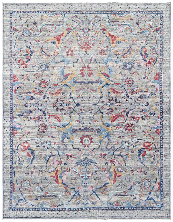 Vintage Royale Hand Knotted Wool & Bamboo Silk Rug