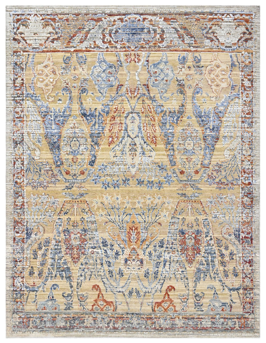 Autumn Gold Artisan Hand Knotted Area Carpet