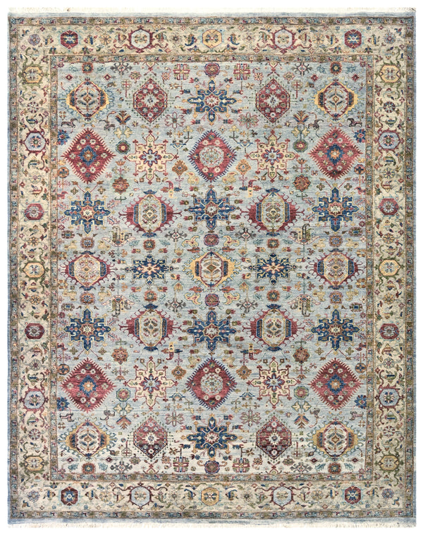 Traditional Kazak Hand Knotted Wool Rug
