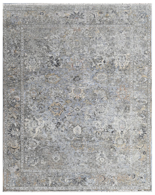 Vintage Smoke Palace Hand Knotted Oxidized Rug