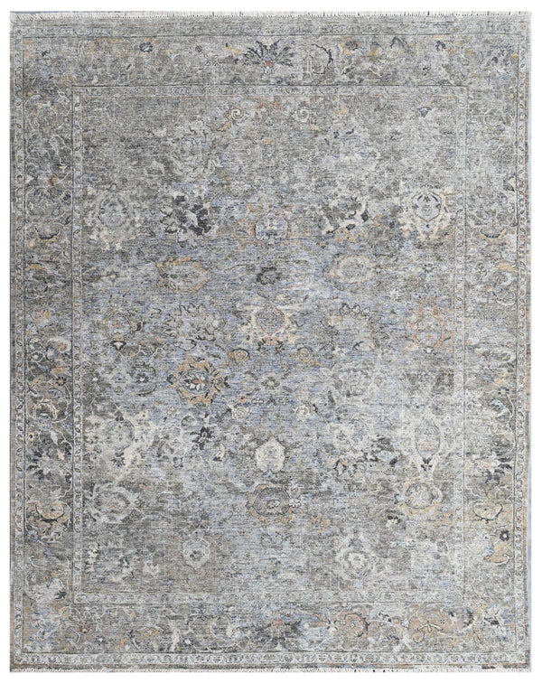 Vintage Smoke Palace Hand Knotted Oxidized Rug