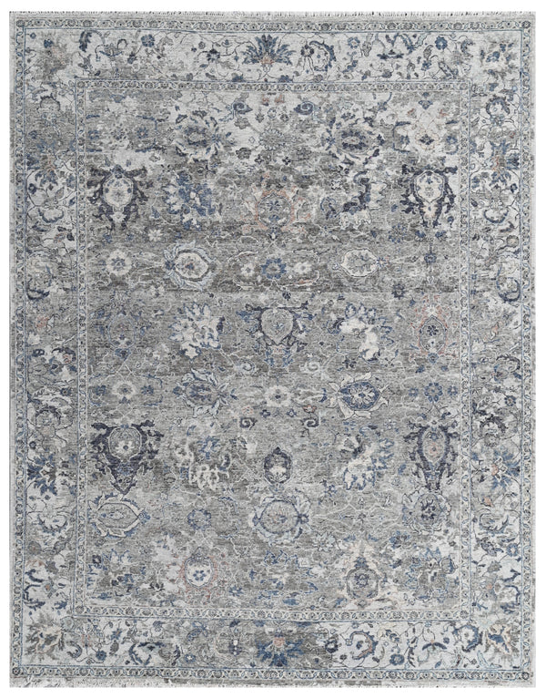 Silver Ash Heritage Hand Knotted Oxidized Rug