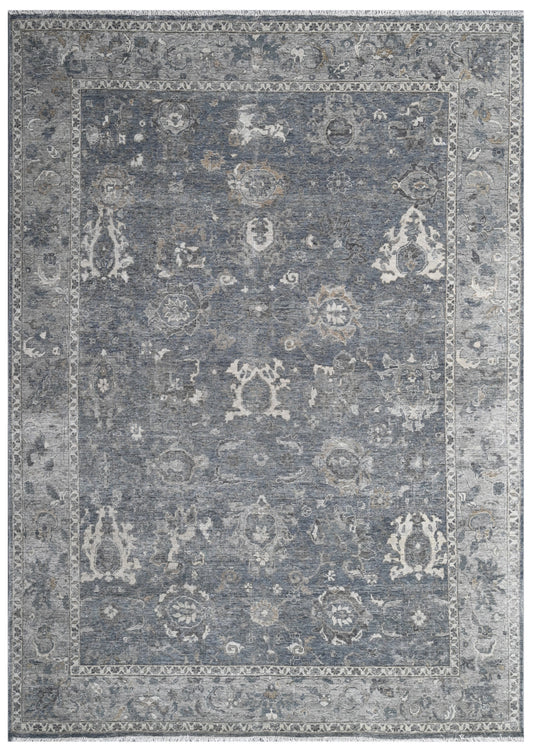 Dark Ash Empire Hand Knotted Oxidized Rug