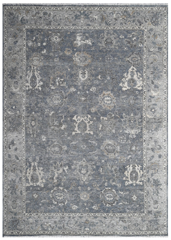 Dark Ash Empire Hand Knotted Oxidized Rug