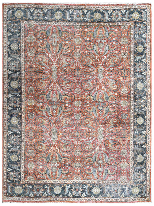 Rust Royale Hand Knotted Wool Rug