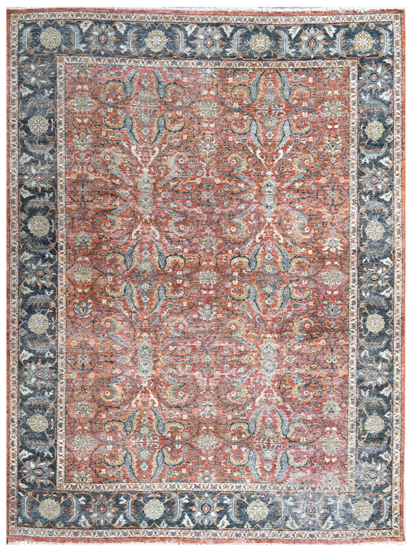 Rust Royale Hand Knotted Wool Rug