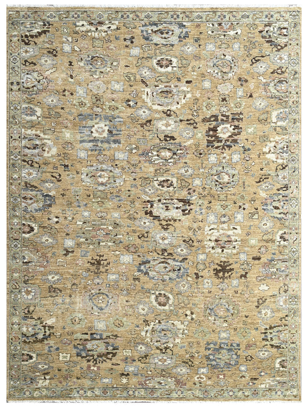 Golden Reverie Hand Knotted Wool Rug