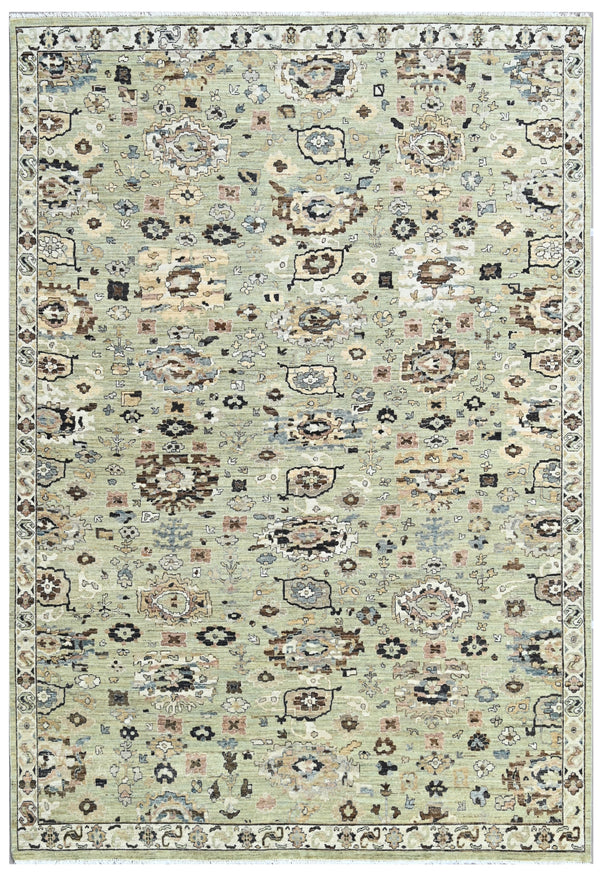 Sage Heirloom Hand Knotted Wool Rug