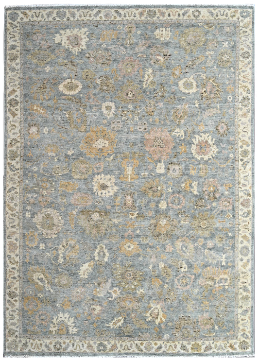 Celeste Bloom Hand Knotted Wool Rug