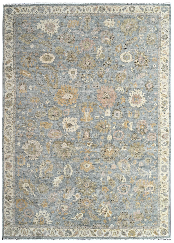 Celeste Bloom Hand Knotted Wool Rug