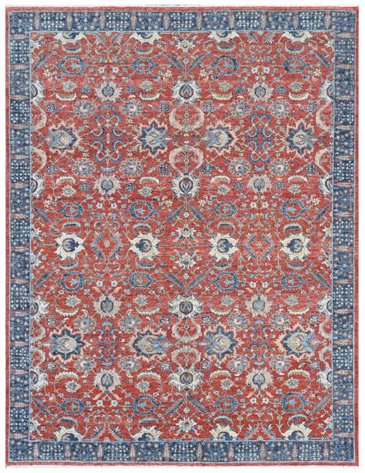 Heritage Red Hand Knotted Wool Rug