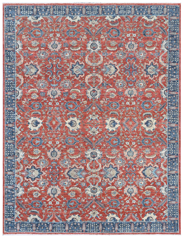 Heritage Red Hand Knotted Wool Rug