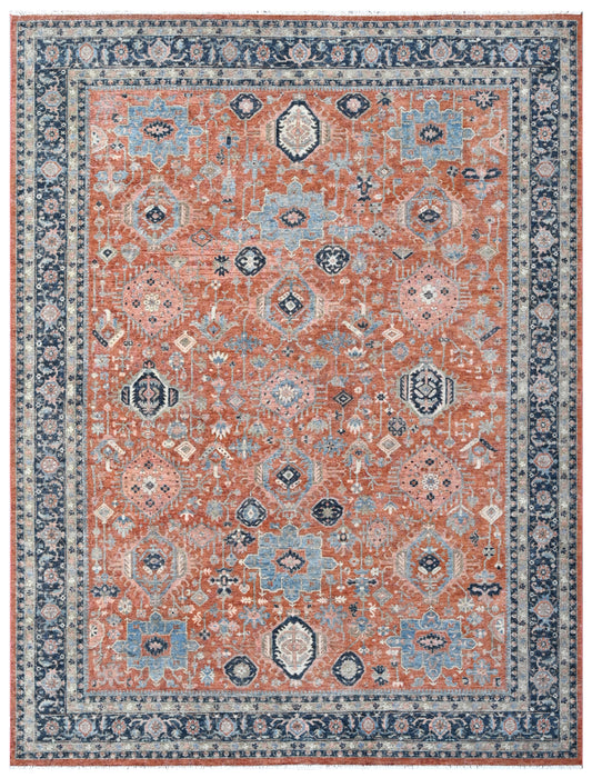 Rust Haven Hand Knotted Wool Rug