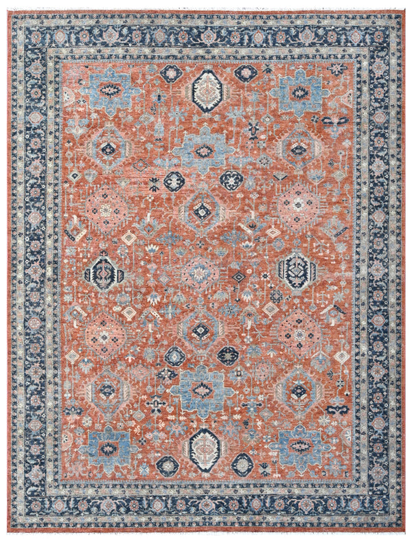 Rust Haven Hand Knotted Wool Rug