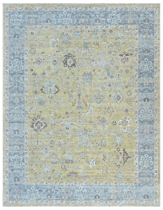 Golden Scriptorium Hand Knotted Rug