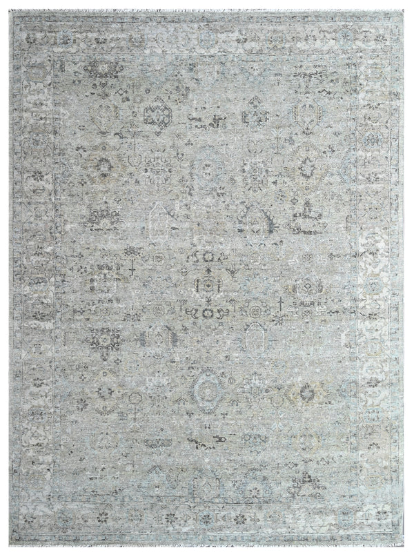 Sage Whisper Hand Knotted Wool Rug