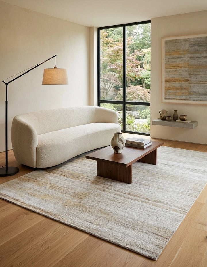 Linen Mist Hand Woven Jute Area Rug