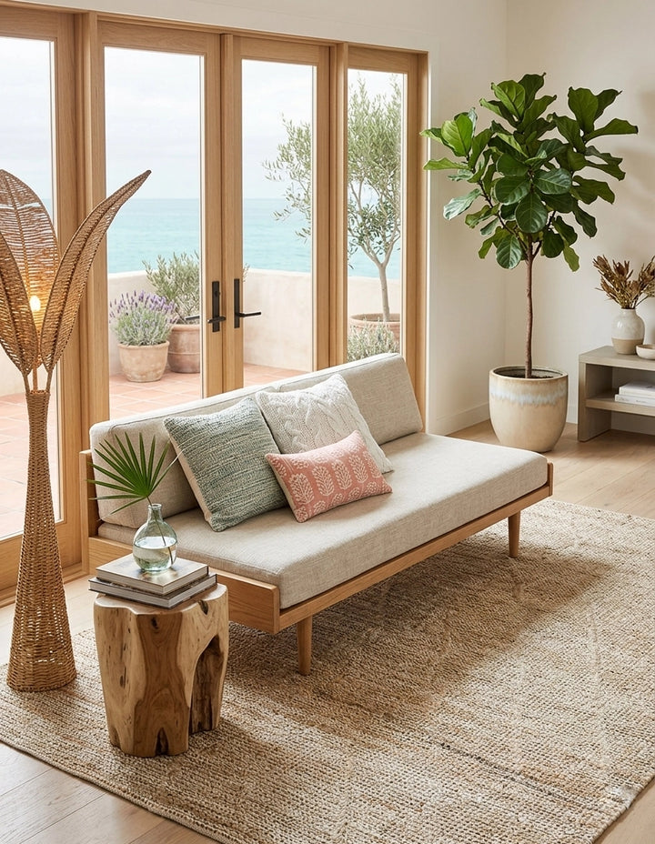 Nomad Diamond Hand Woven 100% Natural Jute Rug