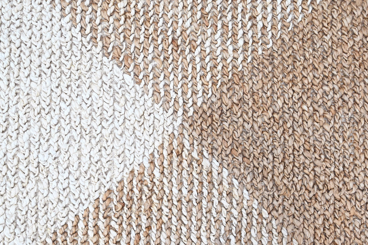 Nordic Geometry Hand Woven Jute Rug