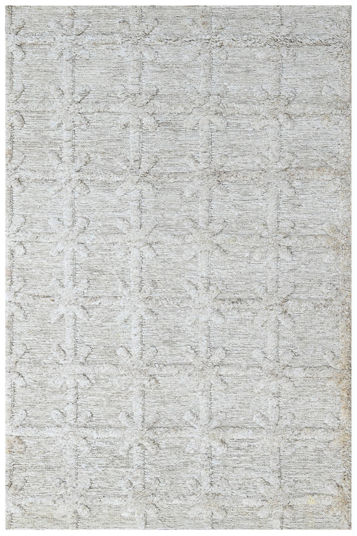 Ivory Haven Textured Hand Woven Jute Rug
