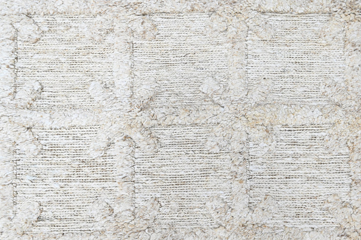 Ivory Haven Textured Hand Woven Jute Rug