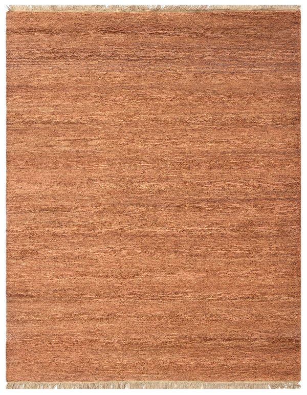 Terracotta Luxe Hand Knotted Jute Area Rug